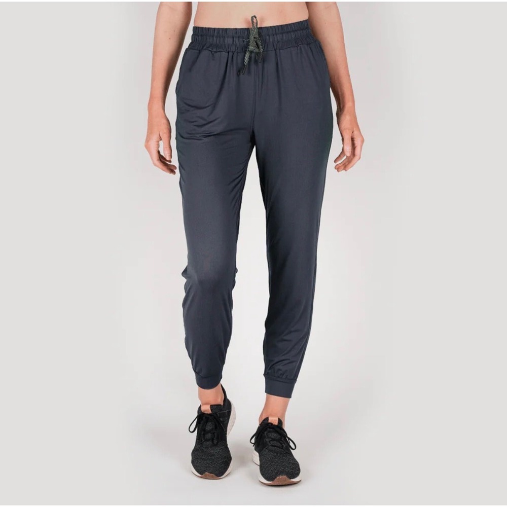 MTN OPS Womens Navy Blue Active Jogger Pants Elastic Waist Hiking Gym Size Large